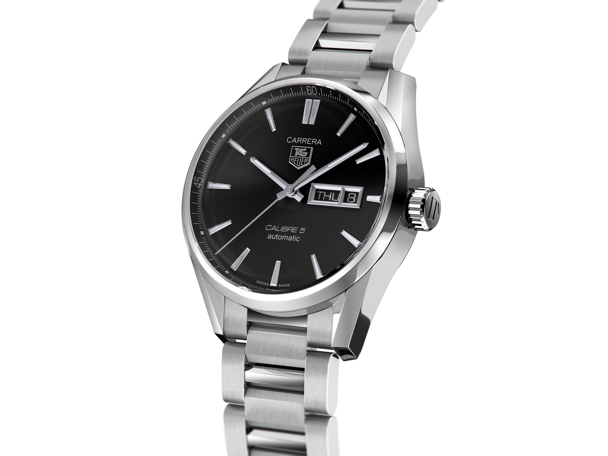 TAG Heuer Carrera WV1414. BA0793 Black Dial Stainless Swiss Quartz Women's Watch