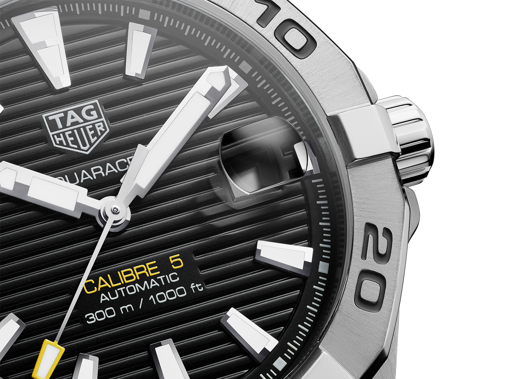 TAG Heuer Aquaracer Stainless Steel Men's Watch Big Date Ref. WAY111Z Box & Papers