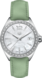 TAG Heuer Formula 1 Green Leather Steel White