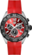 TAG Heuer Formula 1 Red Rubber Steel Black PVD Red