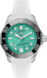 TAG Heuer Aquaracer White Rubber Steel Turquoise Blue