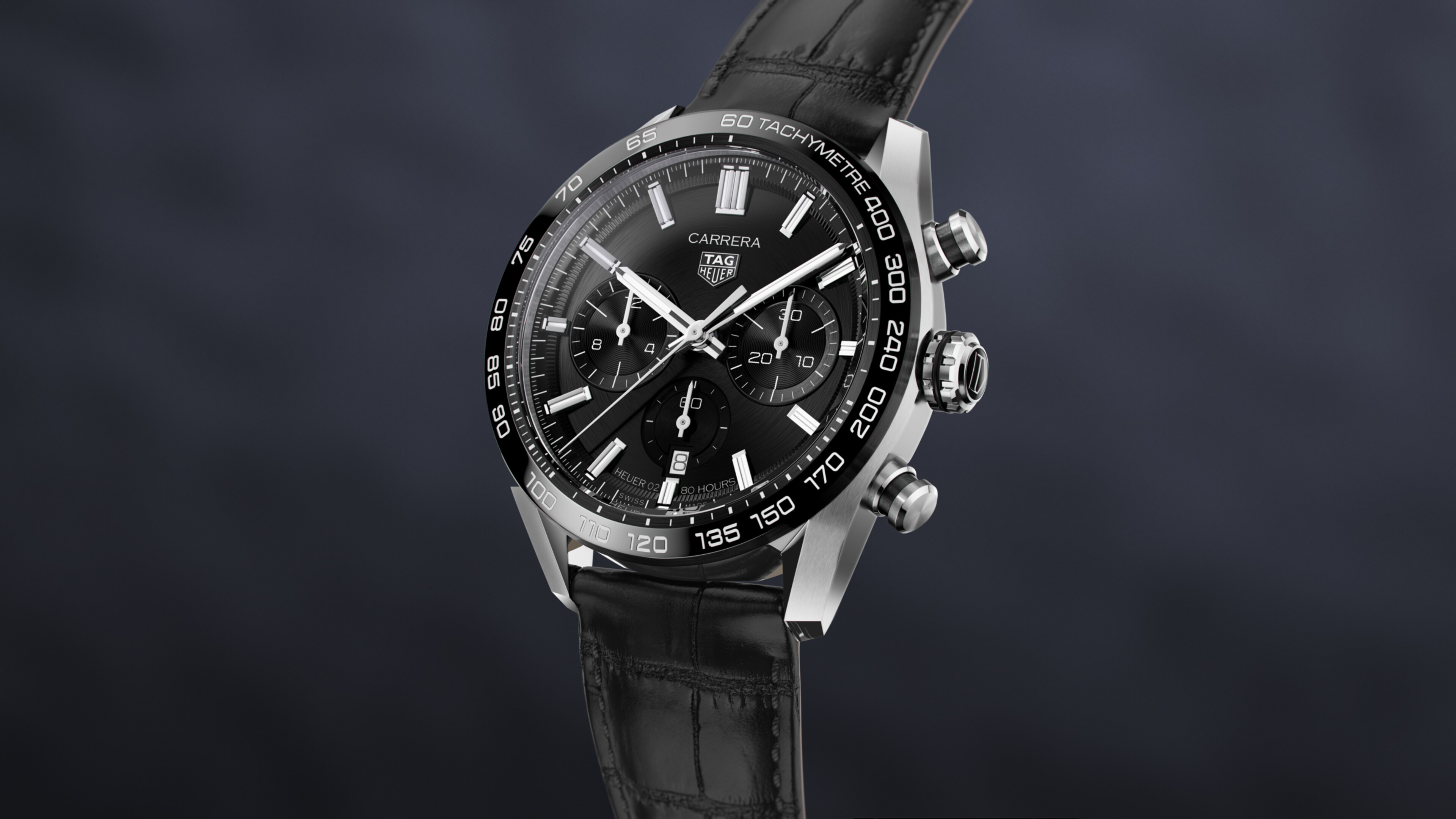 TAG Heuer Carrera クロノグラフ ブラック TAG Heuer Carrera Chronograph 39mm Mens Watch Black CBS2210.FC6534