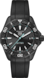 TAG Heuer Aquaracer  Negro Caucho Acero con tratamiento de DLC Negra