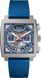 TAG Heuer Monaco Bleu Caoutchouc et cuir Titane Bleu