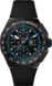 TAG Heuer Formula 1 Noir et bleu Caoutchouc Titane revêtu de DLC noir Noir
