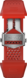 Bracelet en caoutchouc rouge vif 45 mm