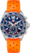 TAG Heuer Formula 1 Orange Caoutchouc Acier Bleu