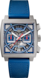 TAG Heuer Monaco Bleu Caoutchouc et cuir Titane Bleu