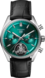 TAG HEUER CARRERA  Noir Alligator Acier Vert