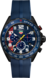 TAG Heuer Formula 1 Blu Caucciù Acciaio con rivestimento in DLC Blue