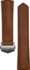 Cinturino in pelle marrone da 42 mm