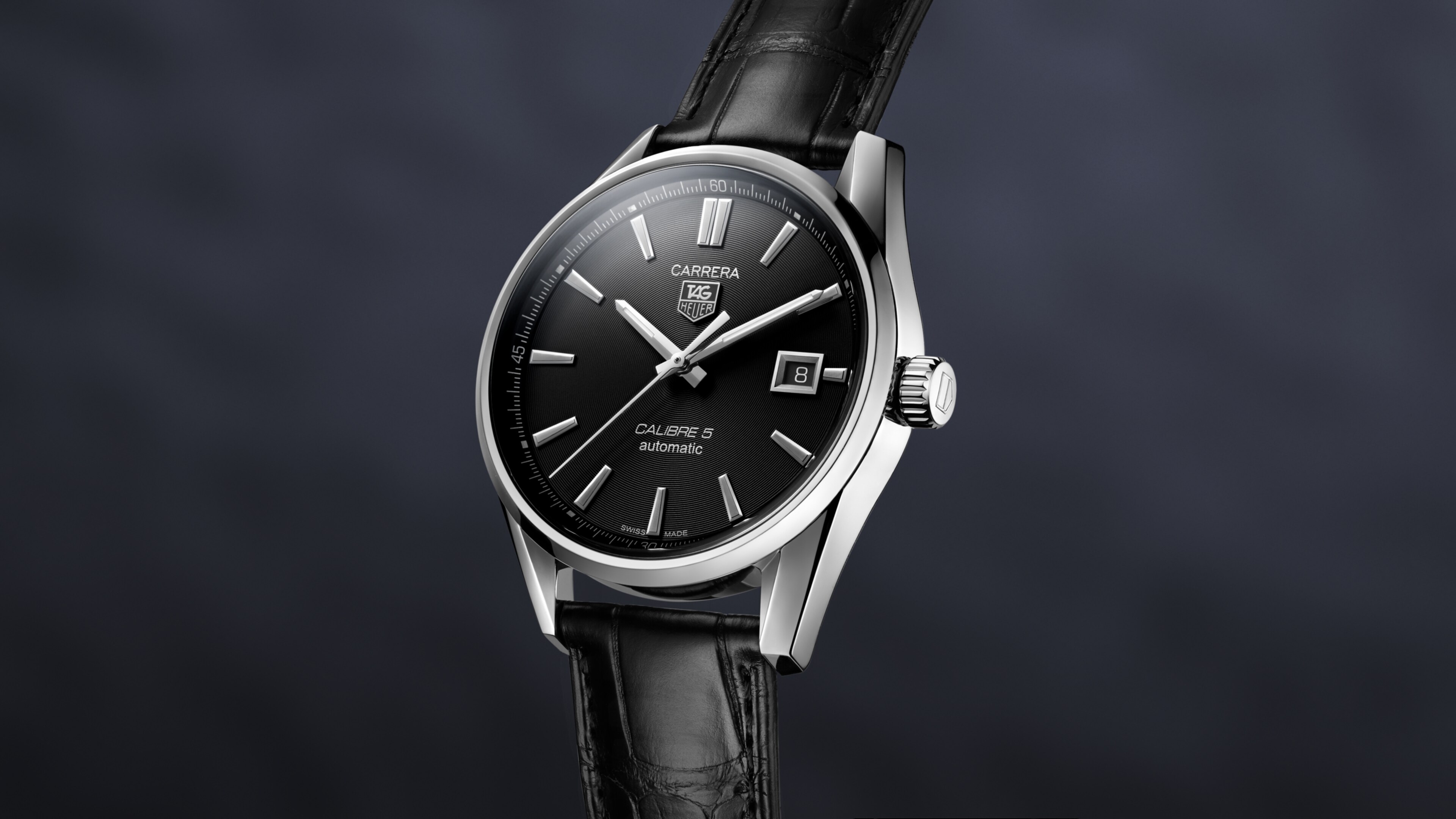 美品 タグホイヤー カレラ WAR211A TAG HEUER 新品)TAG HEUER タグ・ホイヤー カレラ キャリバー5 ブラック