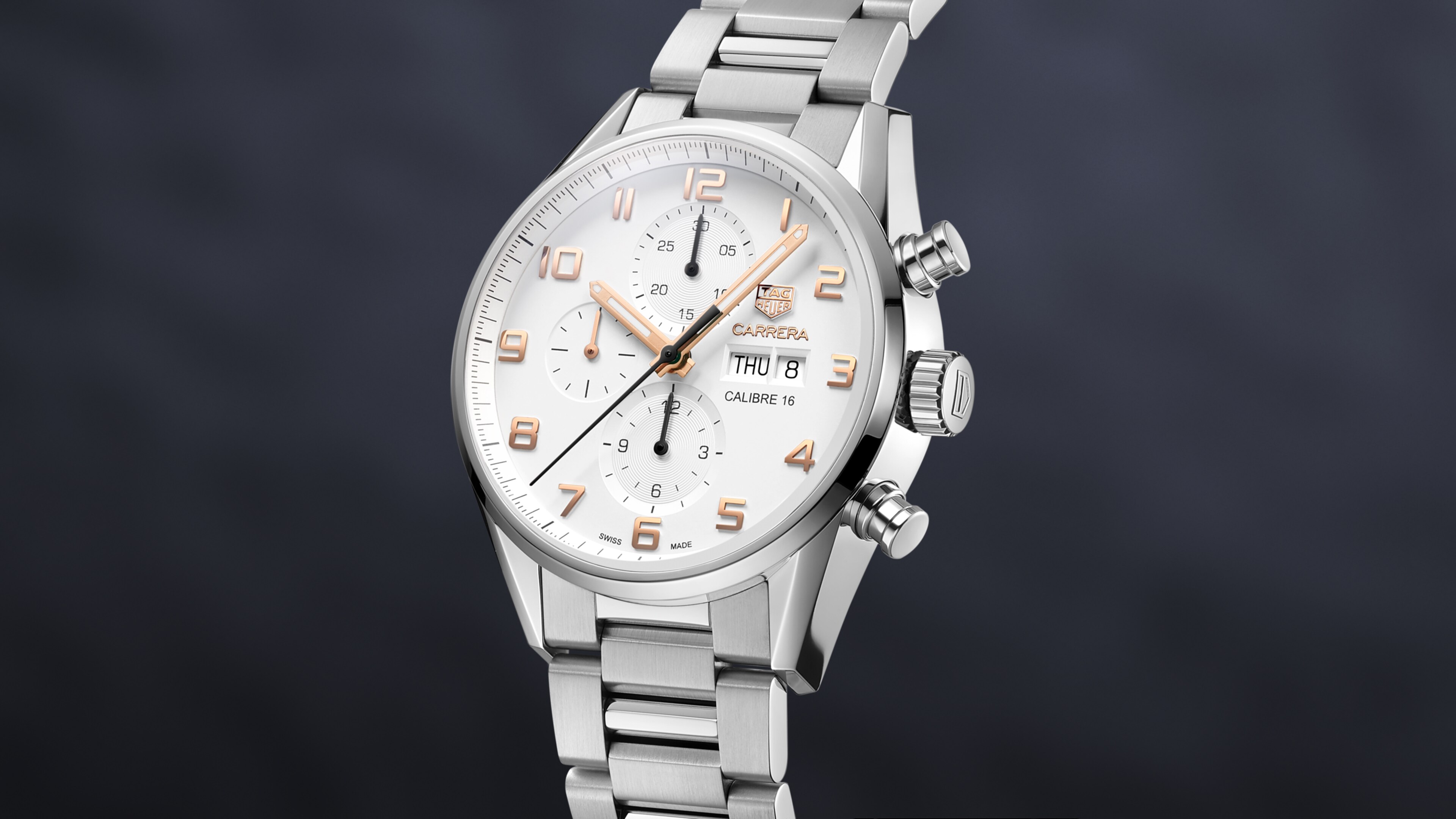 タグ・ホイヤー カレラ ーラグジュアリーウォッチ スティール製 43 mm