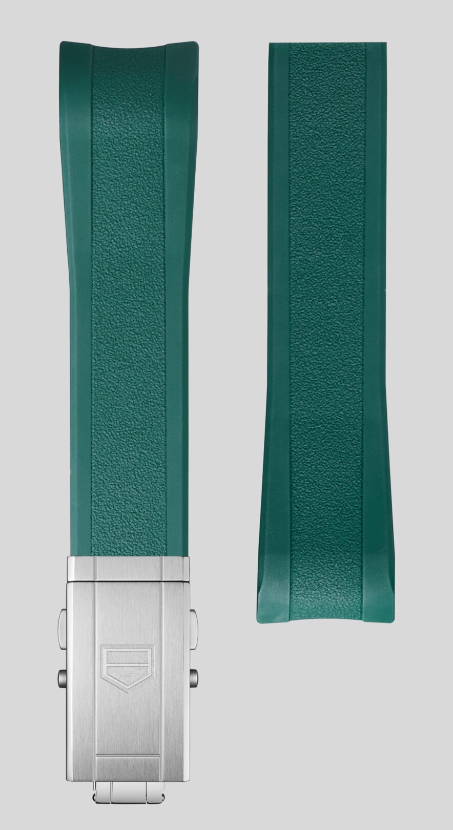 42mm用 タグ・ホイヤー アクアレーサー グリーン ラバーストラップ