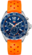TAG Heuer Formula 1 Laranja Borracha A&ccedil;o Azul