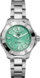 TAG Heuer Aquaracer Prata Aço Aço Azul-turquesa
