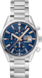 TAG Heuer Carrera Prata Aço Aço Azul