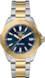 TAG Heuer Aquaracer Prata e ouro Aço revestido Aço Azul