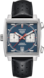 TAG Heuer Monaco（摩納哥）腕錶 黑色 皮革 精鋼 藍色