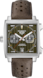 TAG Heuer Monaco（摩納哥）腕錶 棕色 皮革 精鋼 綠色日內瓦波紋