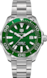 TAG Heuer Aquaracer（競潛）腕錶 無色 精鋼 鋁鋼 綠色