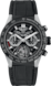 TAG Heuer Carrera（卡萊拉）腕錶 黑色 橡膠和鱷魚皮 鈦金屬和陶瓷 黑色