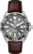 TAG Heuer Aquaracer（競潛）腕錶 棕色 鱷魚皮 鋁鋼 灰色