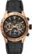 TAG Heuer Carrera（卡萊拉）腕錶 黑色 橡膠和鱷魚皮 精鋼和黃金 黑色