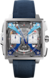 TAG Heuer Monaco（摩納哥）腕錶 藍色 皮革 鈦金屬 HX00056