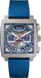 TAG Heuer Monaco（摩納哥）腕錶 藍色 橡膠和皮革 鈦金屬 藍色