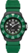 TAG Heuer Formula 1（F1）腕錶 綠色 橡膠 黑色PVD塗層精鋼 黑色