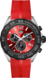 TAG Heuer Formula 1（F1）腕錶 紅色 橡膠 黑色PVD塗層精鋼 紅色