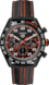 TAG Heuer Carrera（卡萊拉）腕錶  黑色 皮革 精鋼和陶瓷 黑色