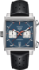 TAG Heuer Monaco（摩納哥）腕錶 黑色 皮革 精鋼 藍色