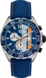 TAG Heuer Formula 1（F1）手錶 藍色 皮革 精鋼 藍色