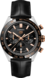 TAG Heuer Carrera（卡萊拉）腕錶 黑色 鱷魚皮 精鋼、黃金和陶瓷 黑色
