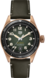 TAG Heuer Autavia腕錶 黑色 皮革 青銅 綠色