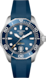 TAG Heuer Aquaracer（競潛）專業300腕錶 藍色 橡膠 精鋼 藍色