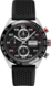 TAG Heuer Carrera（卡萊拉）腕錶 黑色 橡膠 精鋼和陶瓷 黑色