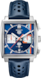 TAG Heuer Monaco（摩納哥）腕錶  藍色 皮革 精鋼 藍色