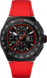 TAG Heuer Formula 1（F1）腕錶 紅色 橡膠 黑色DLC塗層鈦金屬 黑色