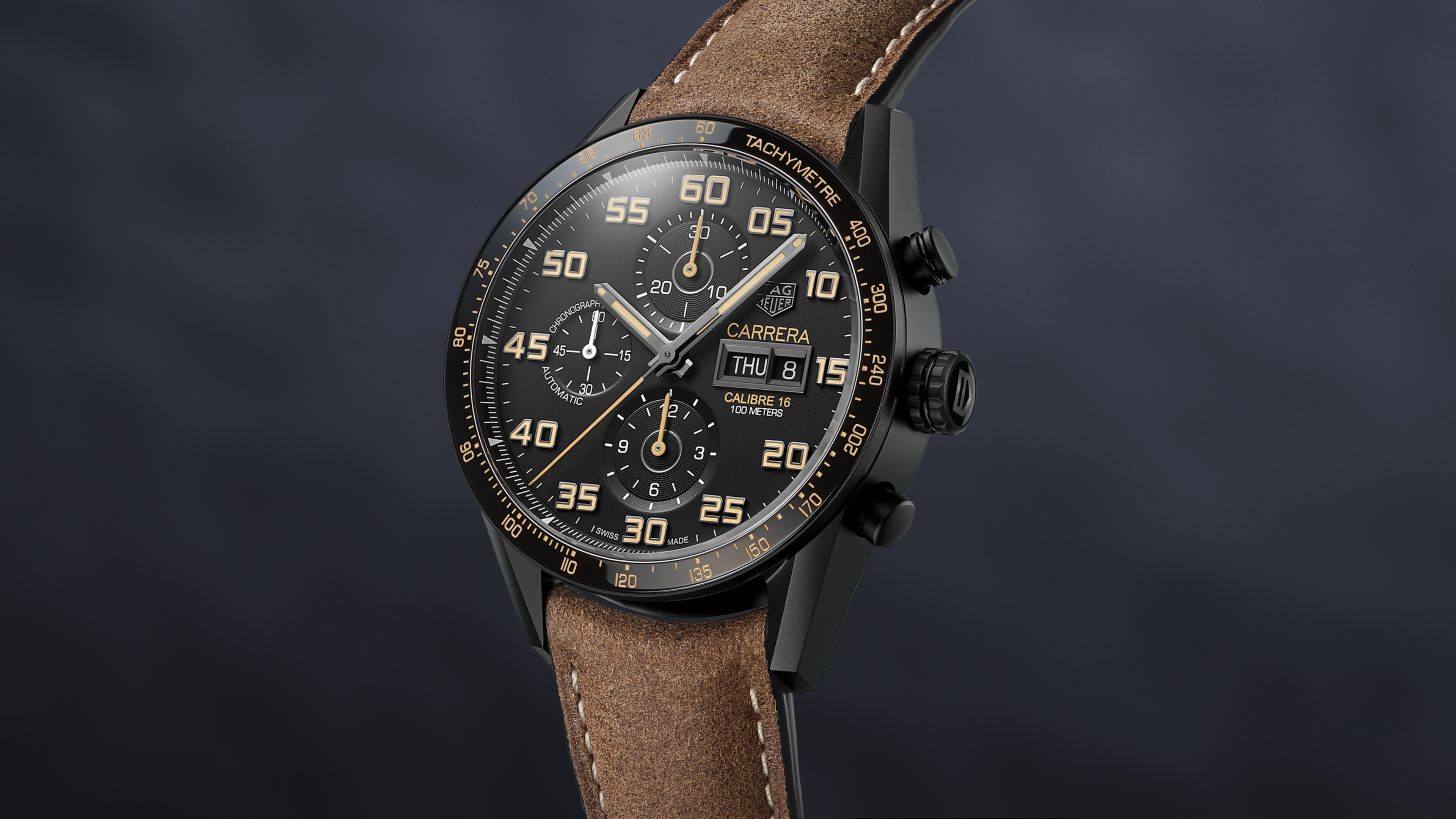 tag heuer carrera(卡莱拉系列)腕表 自动上链计时码表 - 直径43 mm