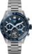 TAG Heuer Carrera（卡莱拉系列）腕表 无色 钛金属 钛金属和陶瓷 蓝色