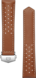 泰格豪雅卡莱拉系列39毫米腕表棕色穿孔皮革表带 