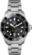 TAG Heuer Aquaracer（竞潜系列）Professional 300腕表 无色 精钢 精钢 黑色