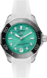 泰格豪雅竞潜系列 白色 橡胶 精钢 绿松石蓝色